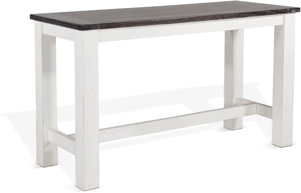 Bourbon County White and Brown Counter Height Dining Table-1