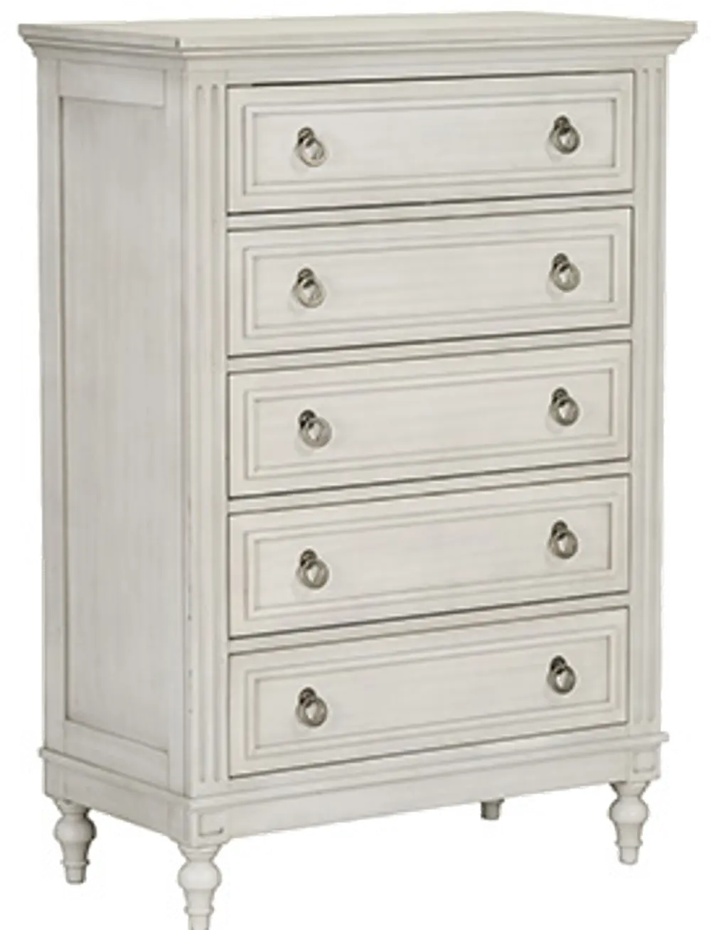 Traditional White Chest of Drawers - Sarah-1
