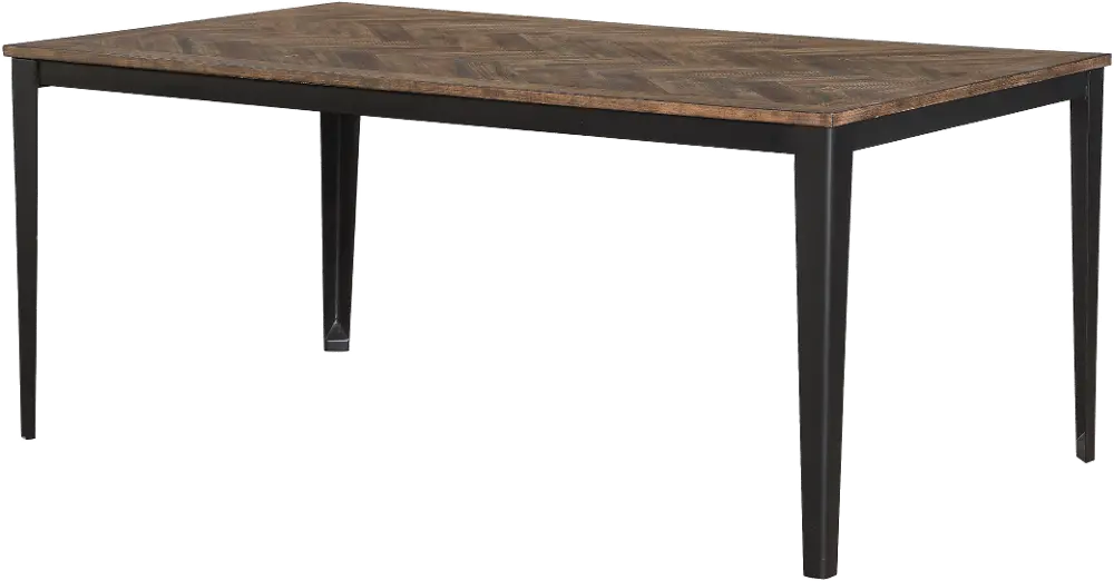 Rustic Brown Dining Room Table - Maxwell-1