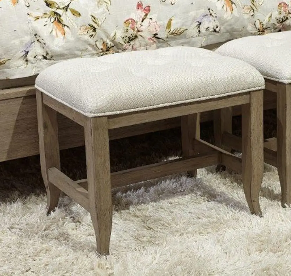 Traditional Oat Beige Bench - Provence-1