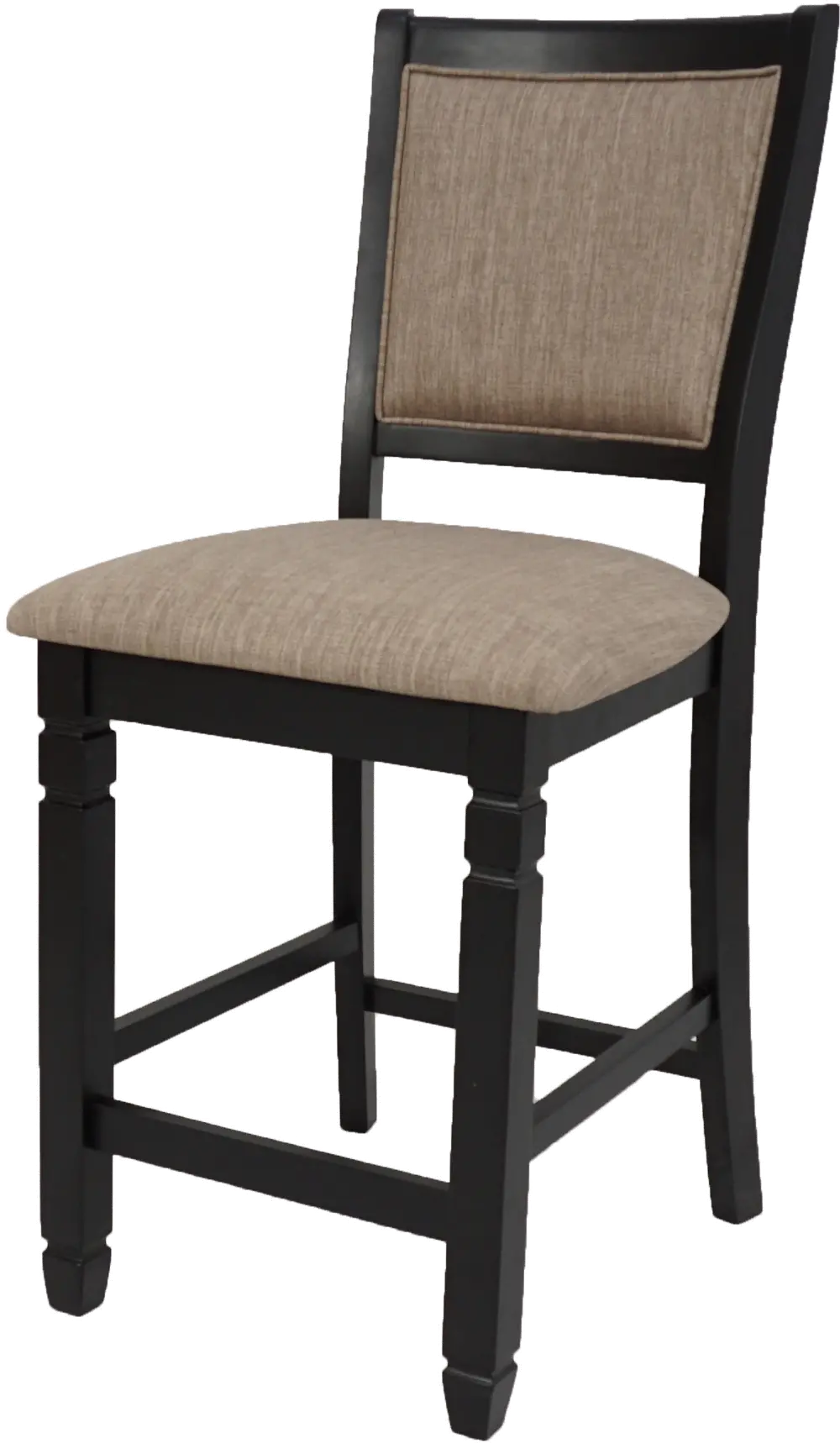 Beige and Black Counter Height Stool - Prairie Point-1