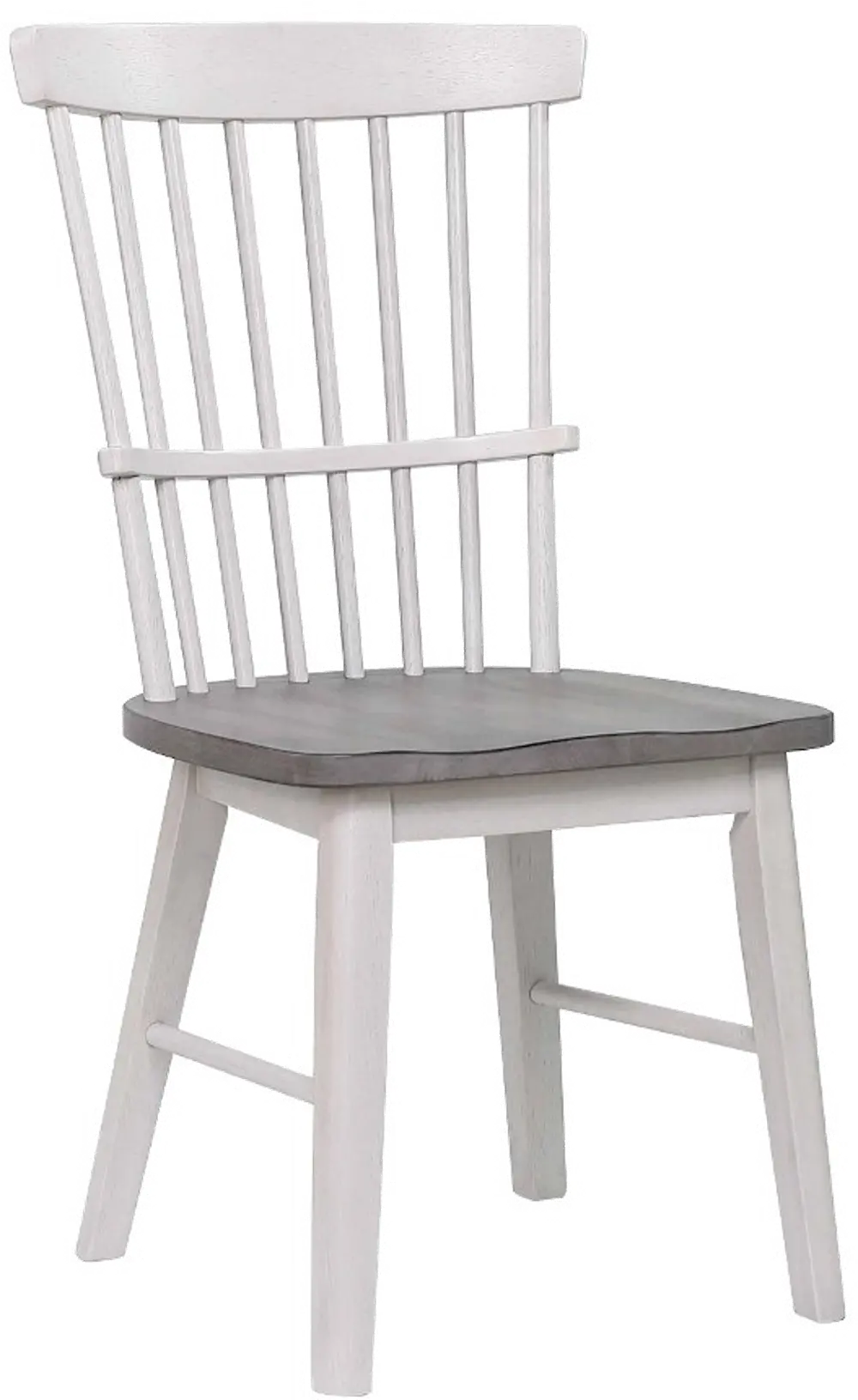 Newark White and Gray Dining Chair-1