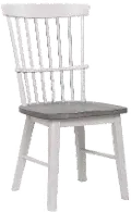 Newark White and Gray Dining Room Chair