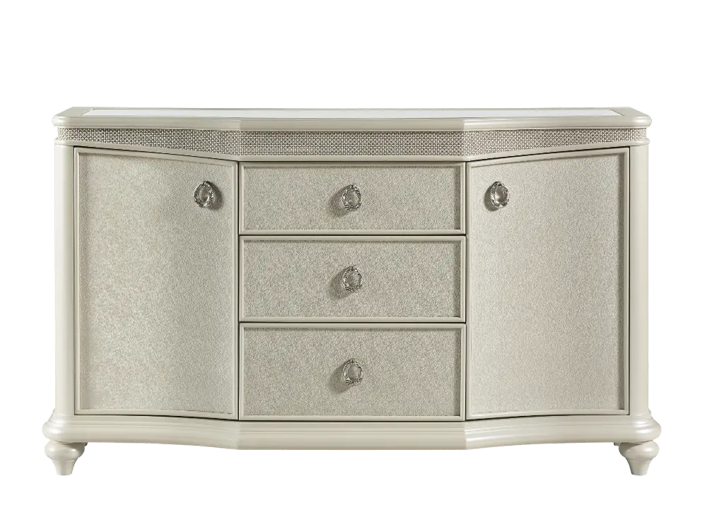 Traditional Pearl Beige Dining Room Sideboard - Starlight-1