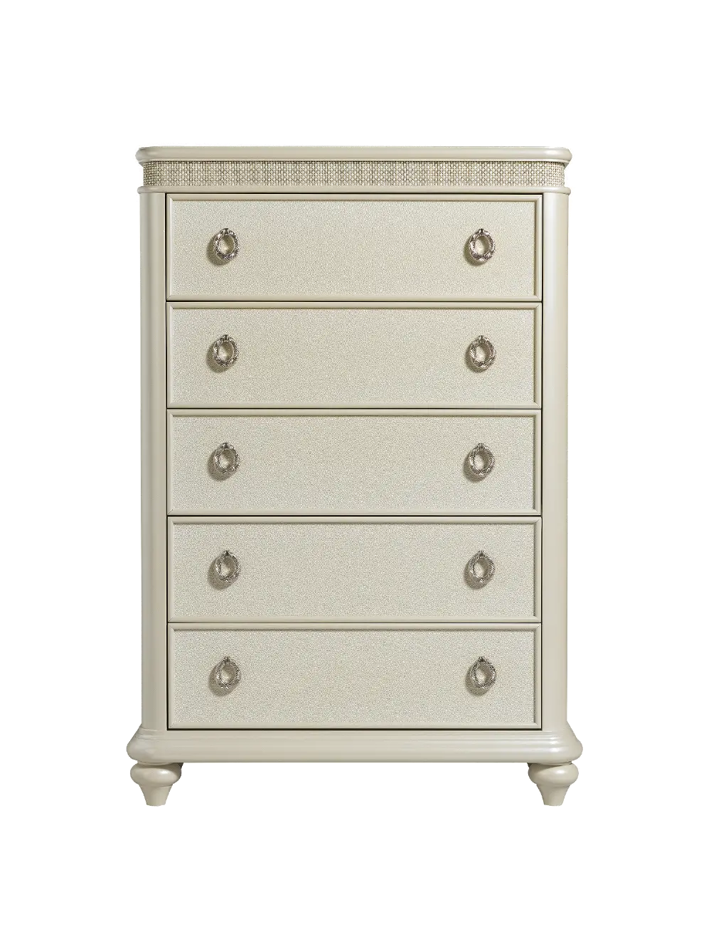 Traditional Pearl Beige Chest of Drawers - Starlight-1