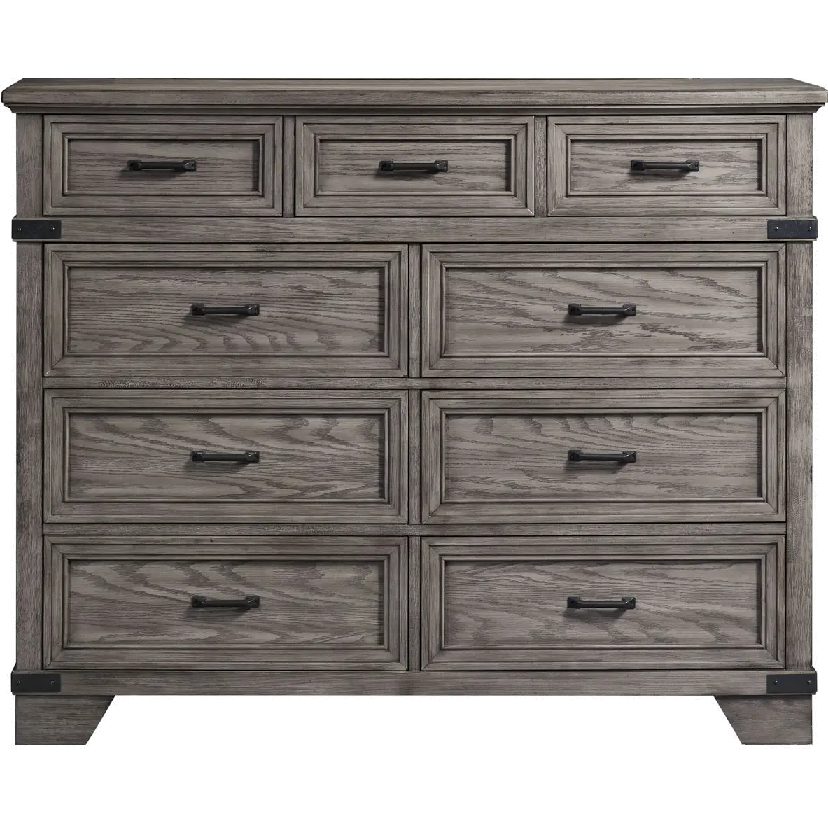 Forge Rustic Pewter Gray Dresser-1