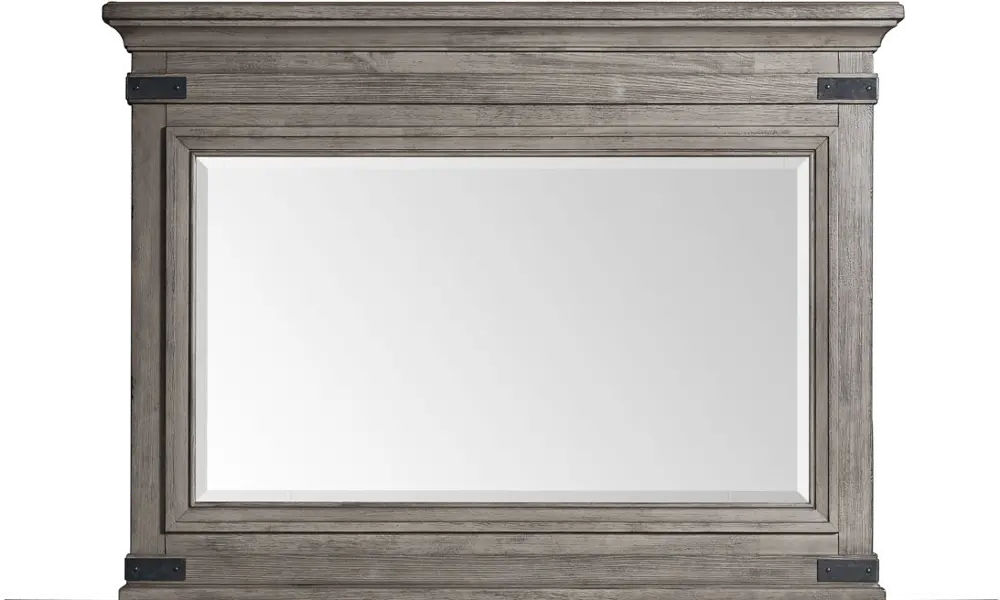 Forge Classic Rustic Pewter Gray Mirror-1