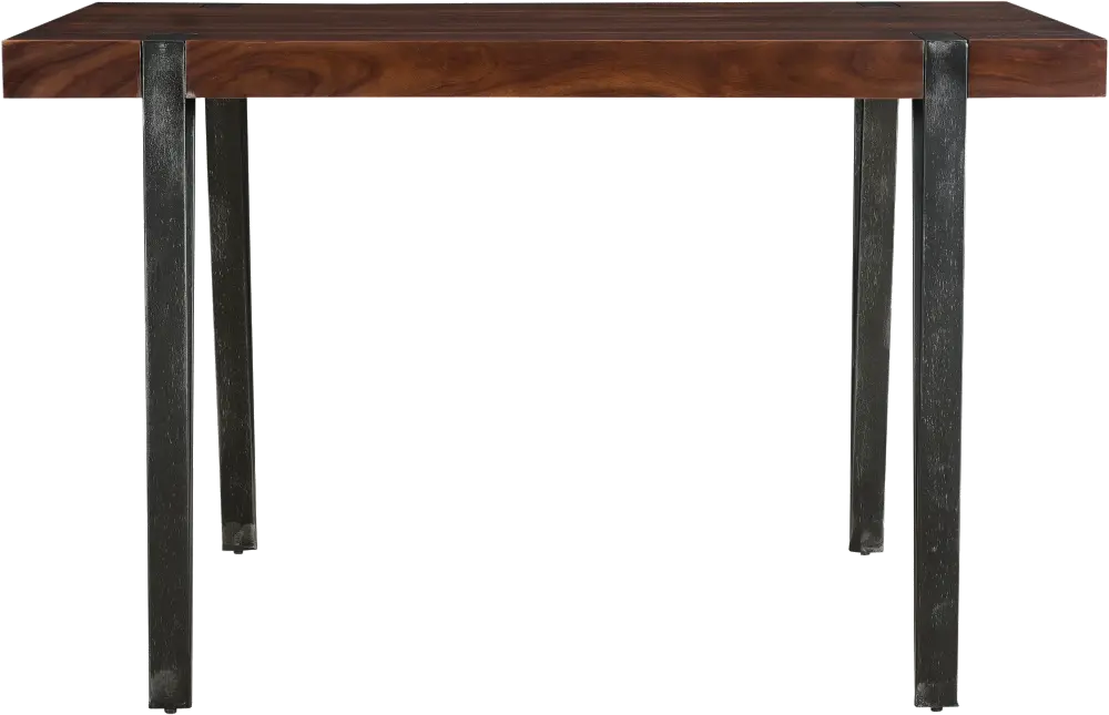 44602 Honey Brown and Iron Dining Room Table - Bradley-1