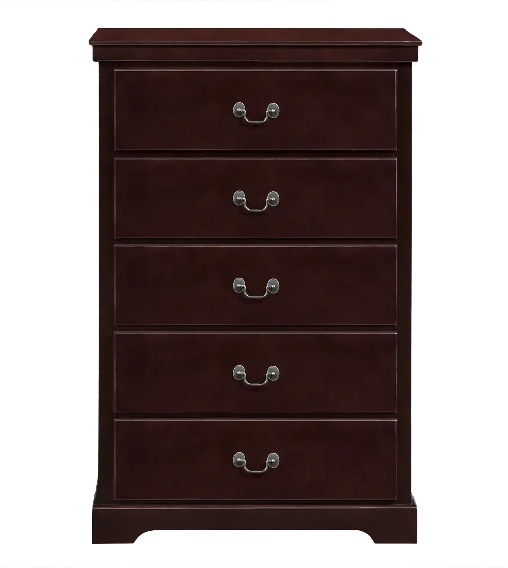 Seabright Cherry Brown Chest of Drawers-1