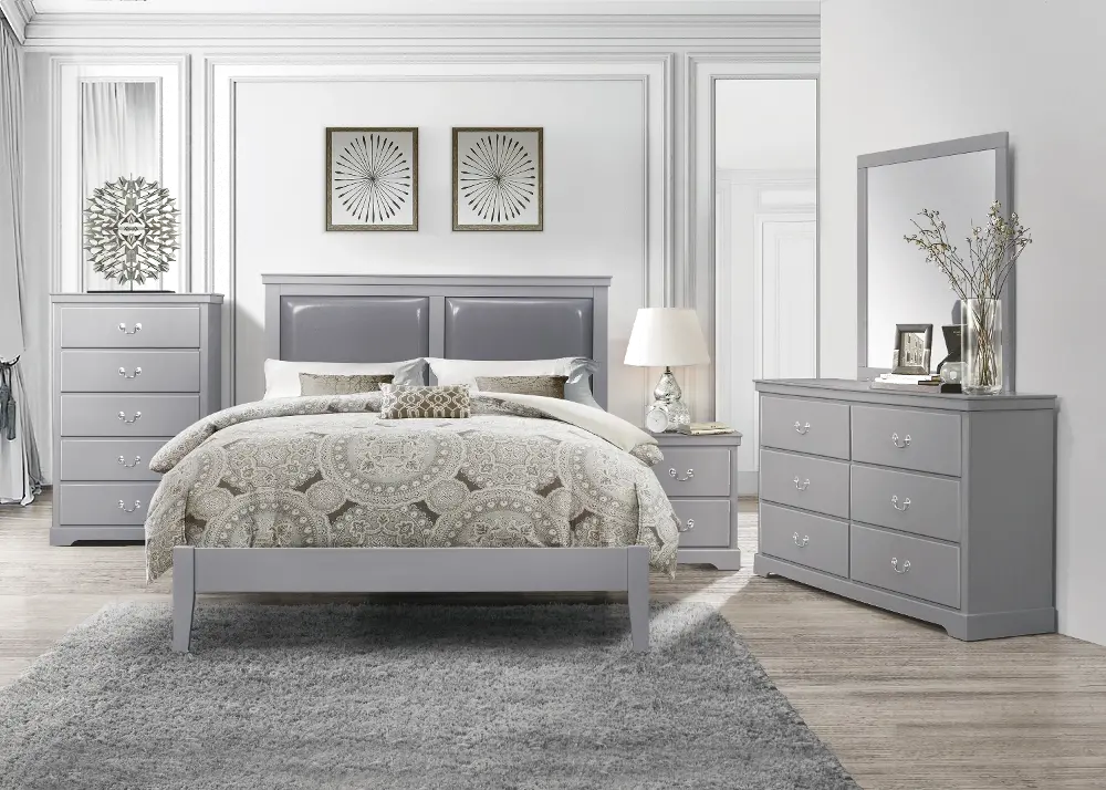Seabright Gray 4 Piece Full Bedroom Set-1