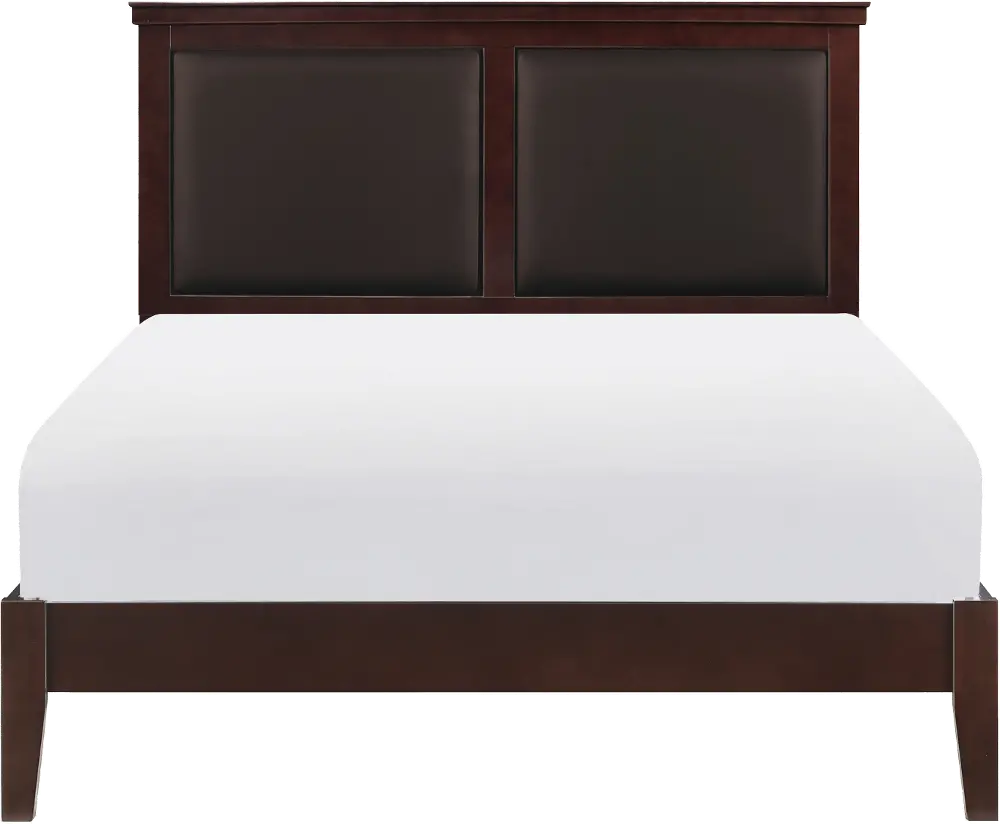 Seabright Cherry Brown Queen Bed-1