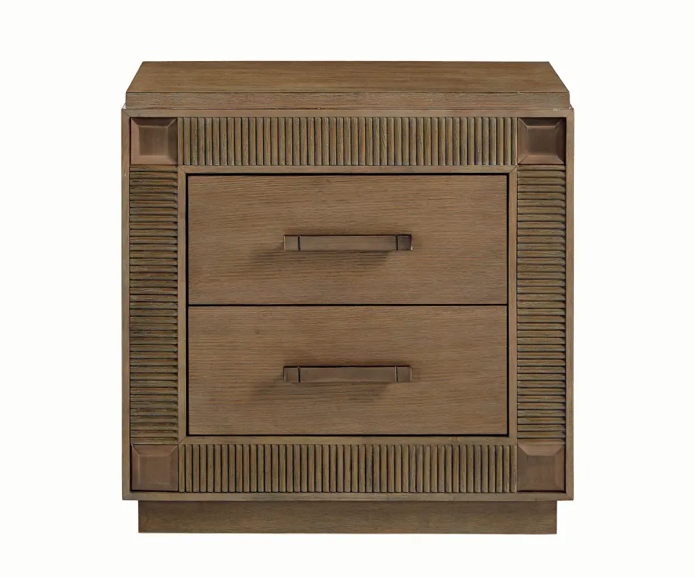 Contemporary Brown Nightstand - Park Avenue-1