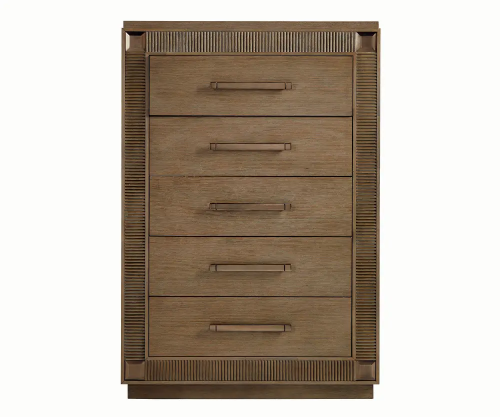 Contemporary Brown Chest of Drawers - Park Avenue-1