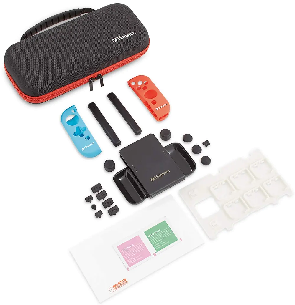 SWI/VER99801,CASE Verbatim Nintendo Switch Starter Kit and Carrying Case-1