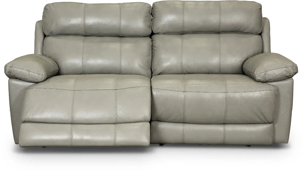 Integrity Slate Gray Leather-Match Power Reclining Sofa-1