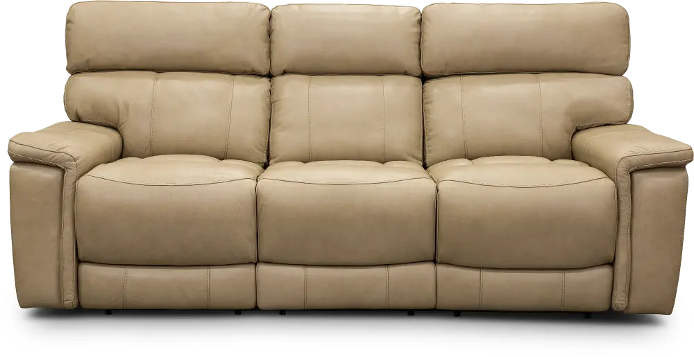 Integrity Putty Leather-Match Power Reclining Sofa-1