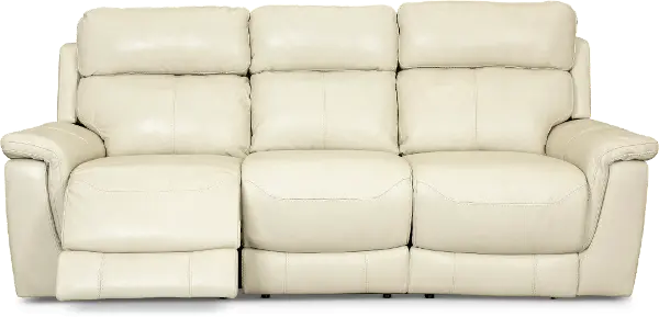 Integrity Pearl White Leather Match Power Reclining Sofa Rc Willey Integrity Pearl White Leather Match, White Leather Power Reclining Sofa Set