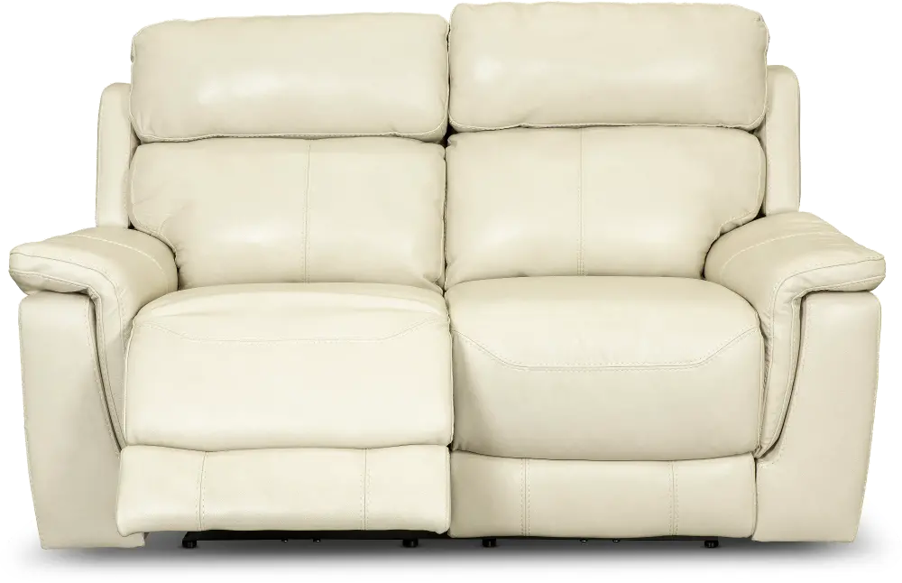 Integrity Pearl Leather-Match Power Reclining Loveseat-1