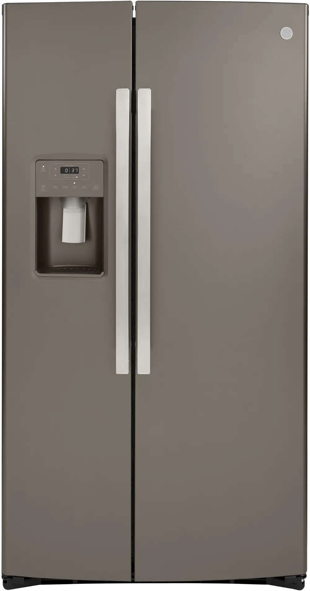 GZS22IMNES GE 21.8 cu ft Side by Side Refrigerator - Counter Depth Slate-1