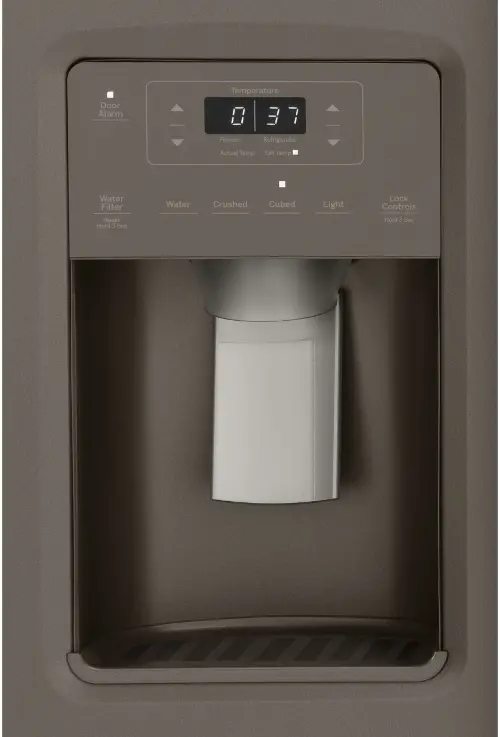GE 21.8 cu ft Side by Side Refrigerator - Counter Depth Slate