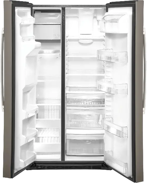 GE 21.8 cu ft Side by Side Refrigerator - Counter Depth Slate