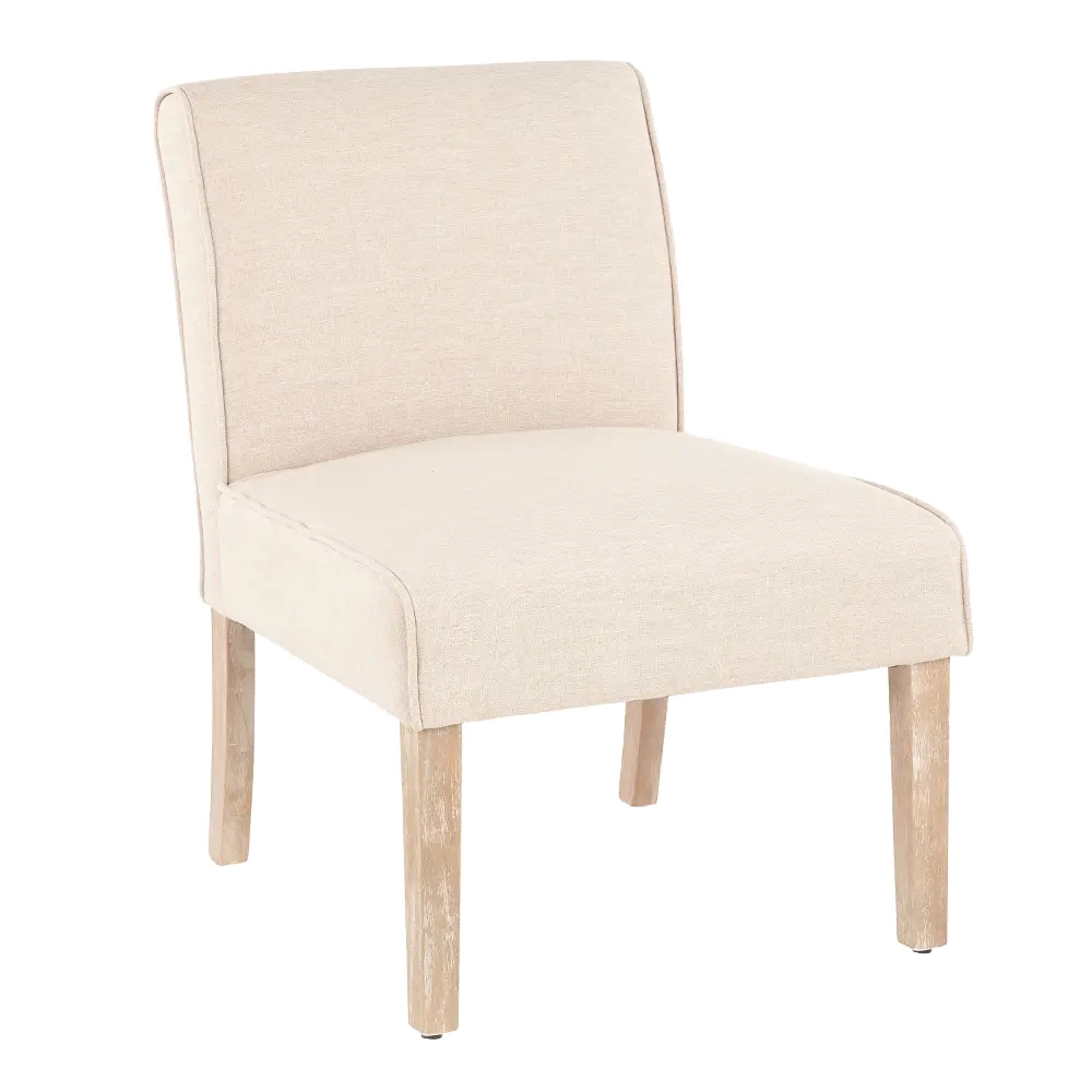 CHR-VNEO-WWBG/CHAIR Contemporary Beige Armless Accent Chair - Vintage Neo-1