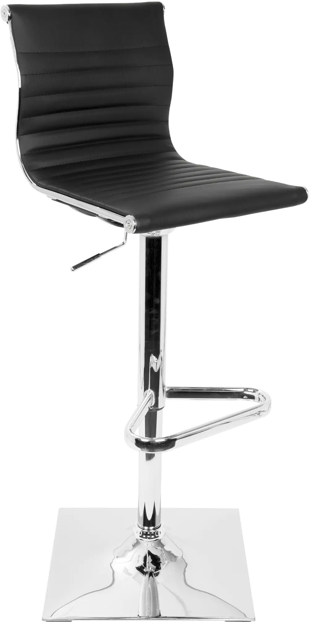 BS-TW-MASTER BK Master Black & Chrome Adjustable Bar Stool-1