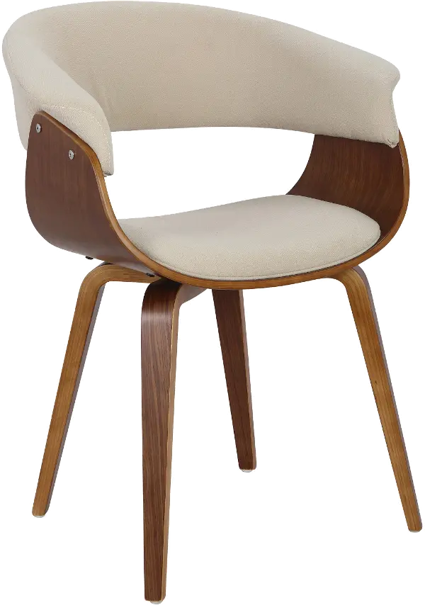 Cream Dining Room Chair Vintage Mod, Mid Century Modern Dining Side Chair