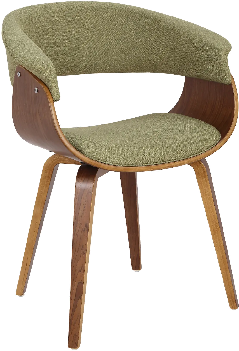 CH-VMONL-WL-GN Modern Mid Century Green Dining Room Chair - Vintage Mod-1