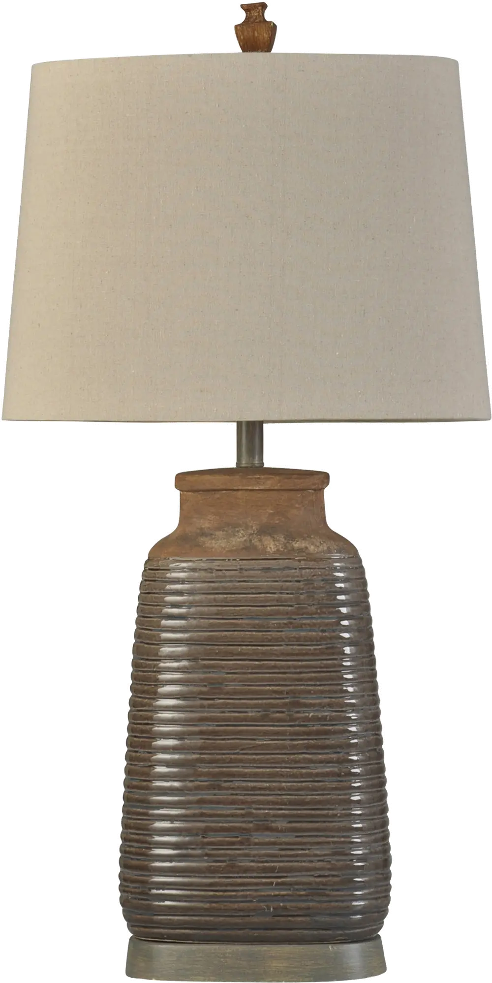 Traditional Brown Ceramic Table Lamp - Armond-1