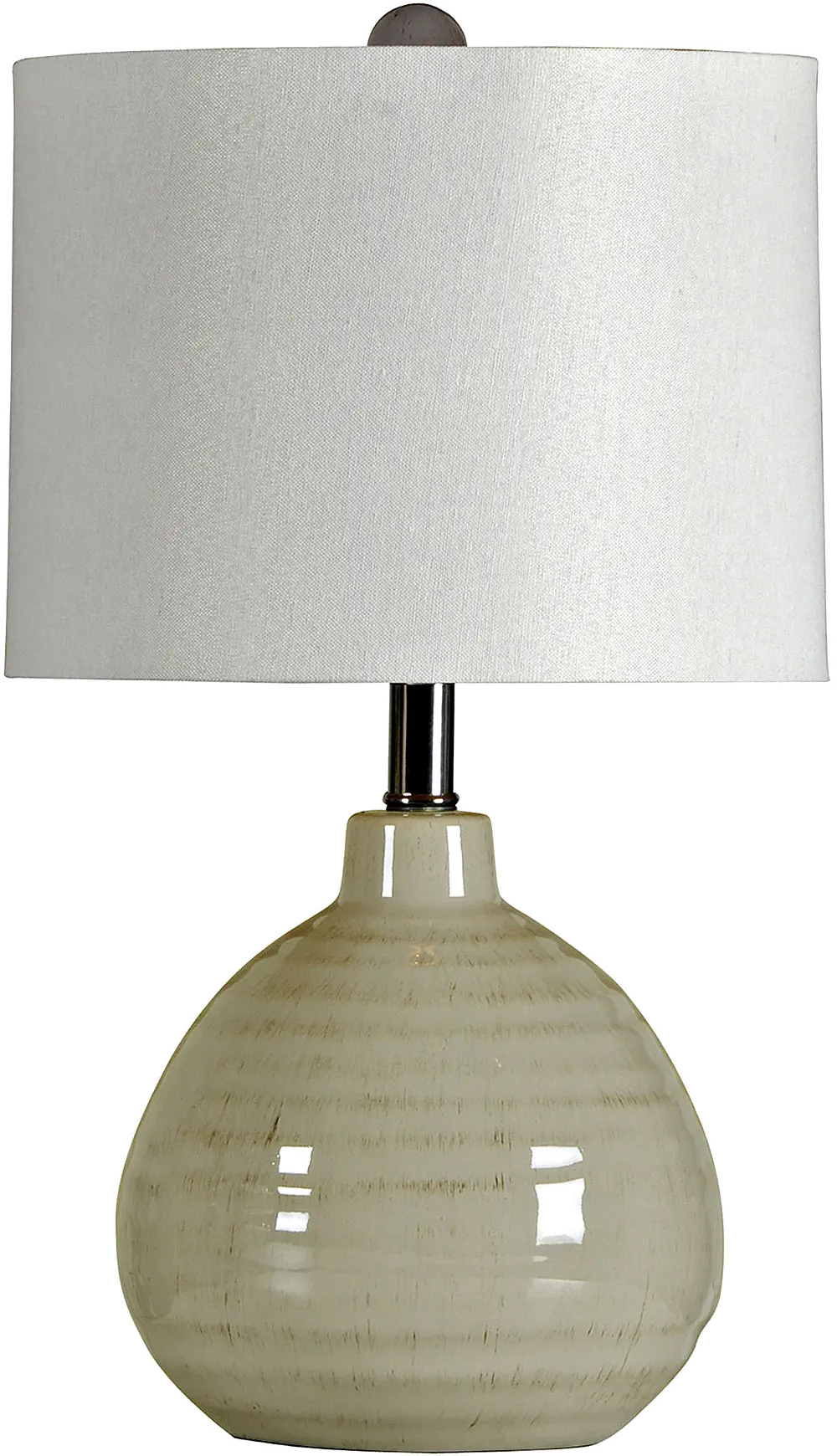 Cool Gray Ceramic Table Lamp-1