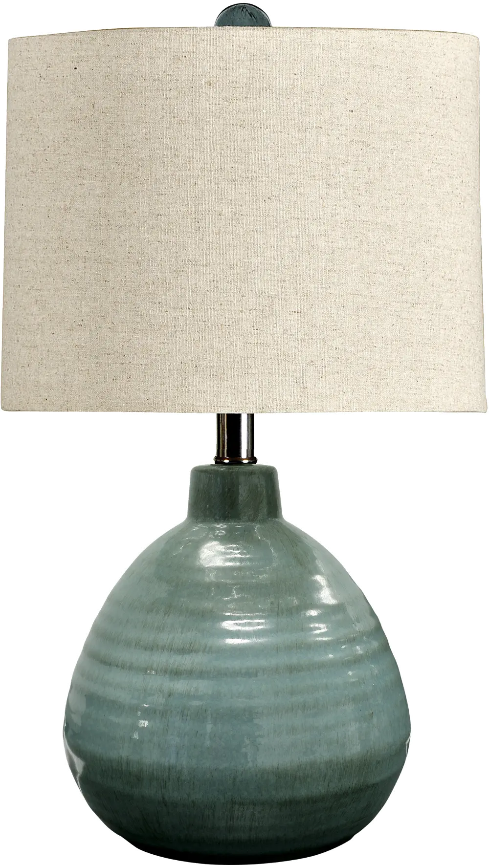 Turquoise Ceramic Table Lamp-1