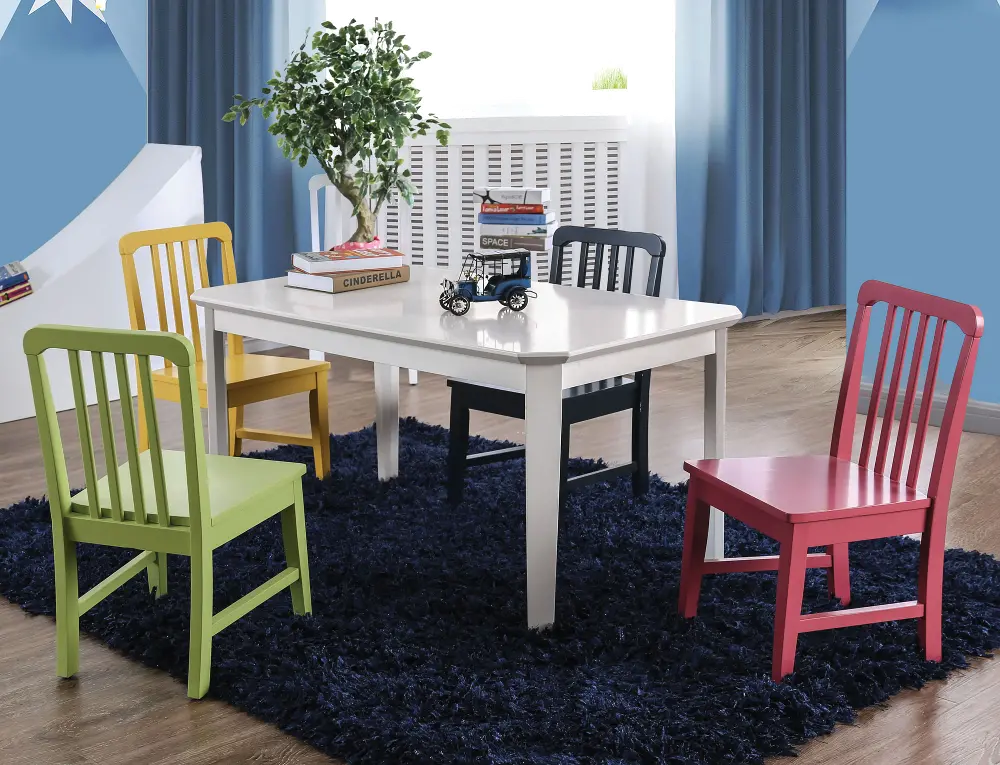 Kids Multi-Colored Table and Chairs Set - Casey-1