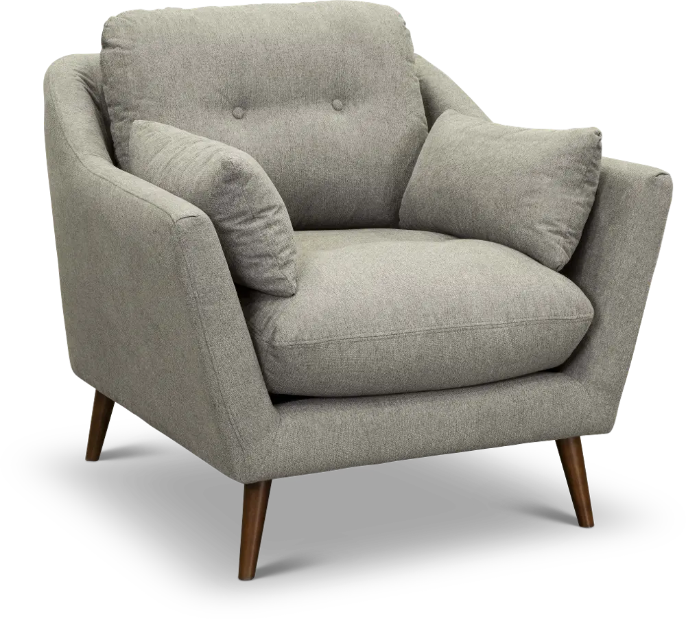 Mid Century Modern Gray Chair - Ethan-1