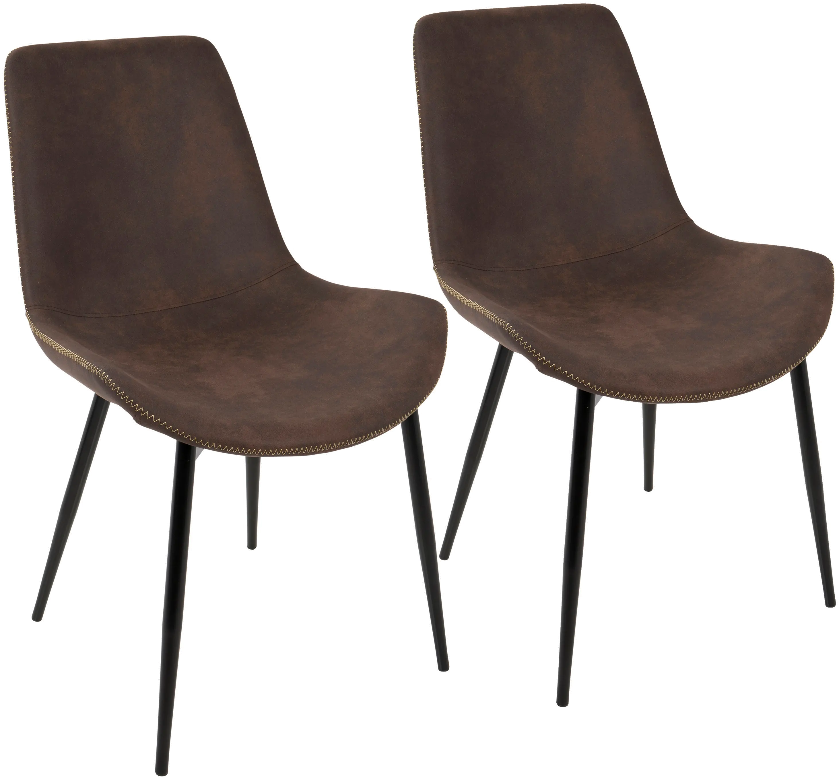 Duke Brown Dining Room Chair (Set of 2)