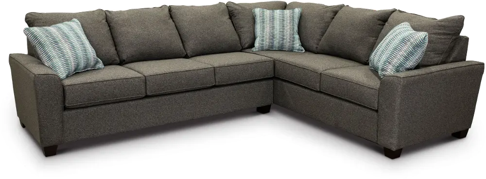 Charcoal Gray 2 Piece Sectional Sofa with LAF Sofa - Paxton-1
