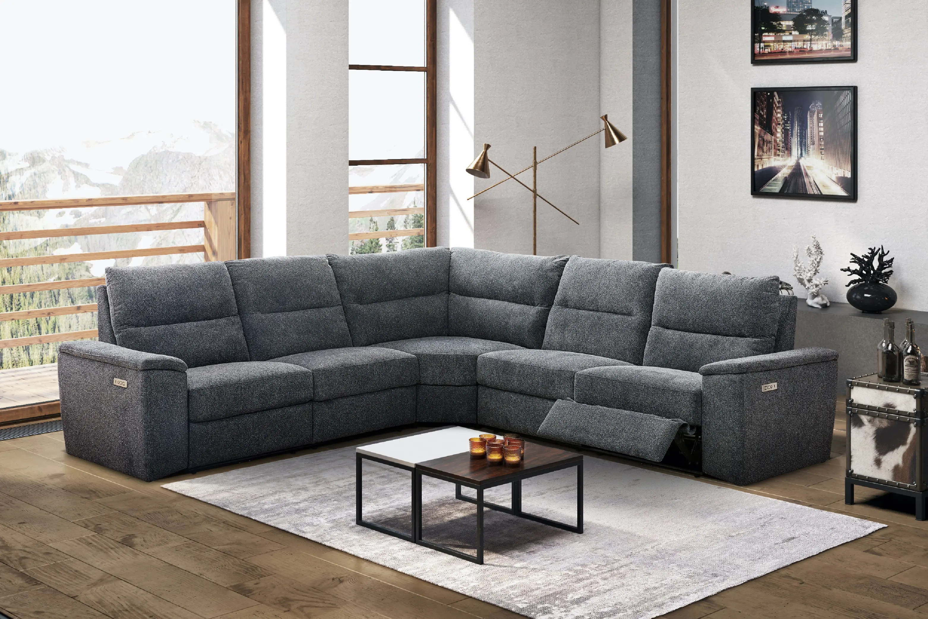 Rc willey outlet reclining sectional