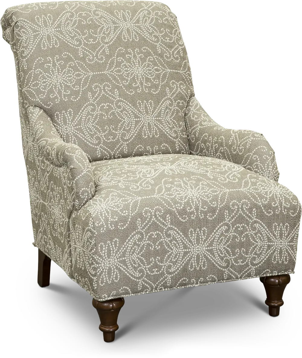 Traditional Taupe Accent Chair - Kelsey-1