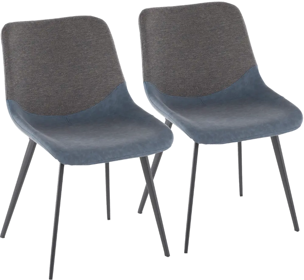 DC-OTLW-BKBUGY2 Outlaw Gray and Blue Dining Chair, Set of 2-1