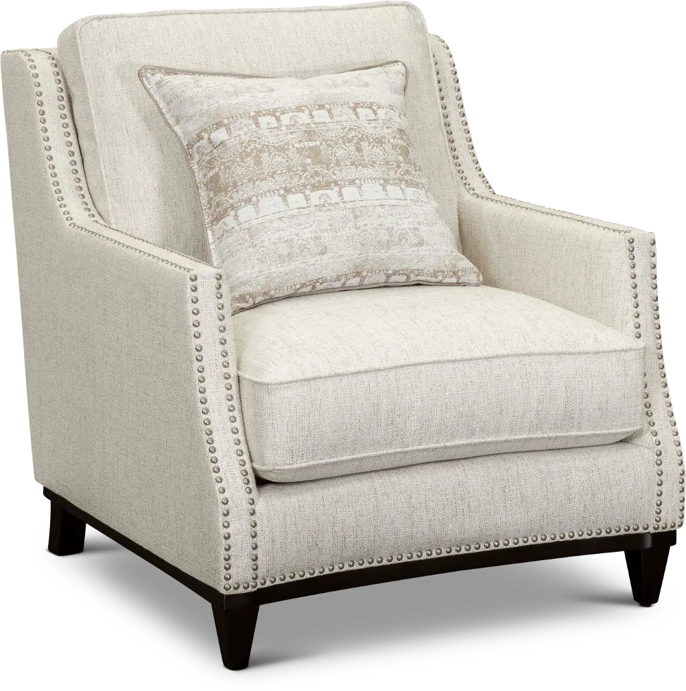 Traditional Light Gray Chair - Ava-1