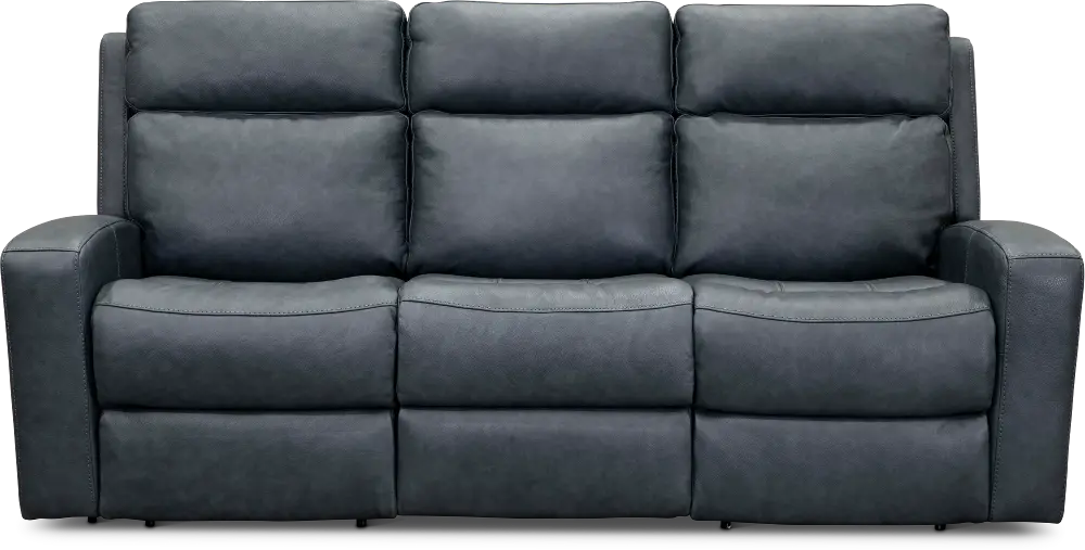 Cody Blue Leather-Match Power Reclining Sofa-1