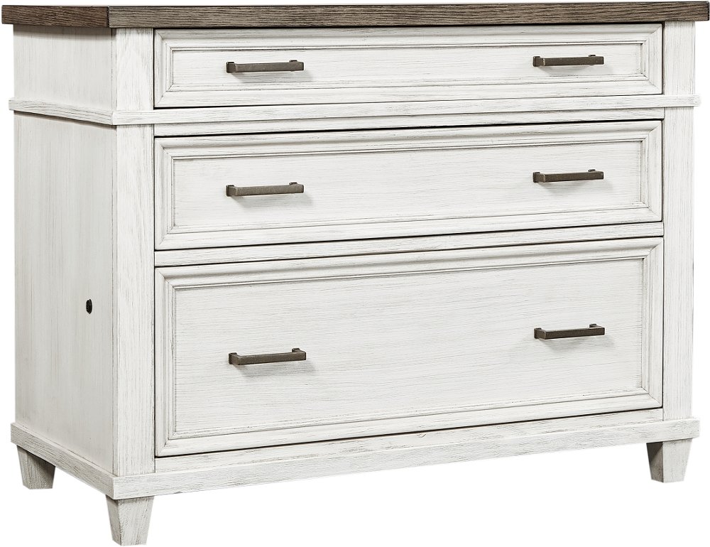 Caraway Antique White Lateral File Cabinet