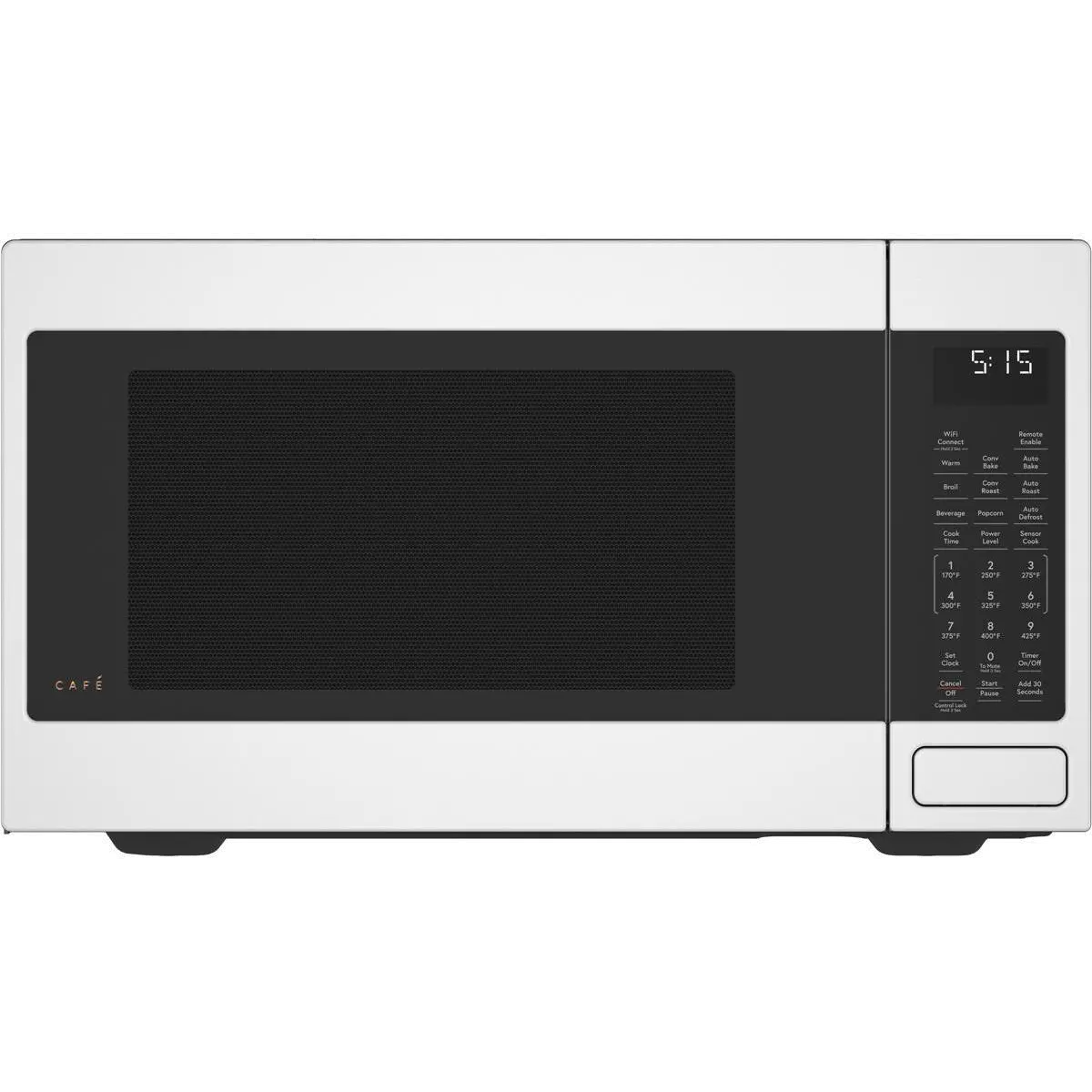 CEB515P4NWM Cafe Countertop Smart Microwave with Convection - 1.5 cu. ft., Matte White-1