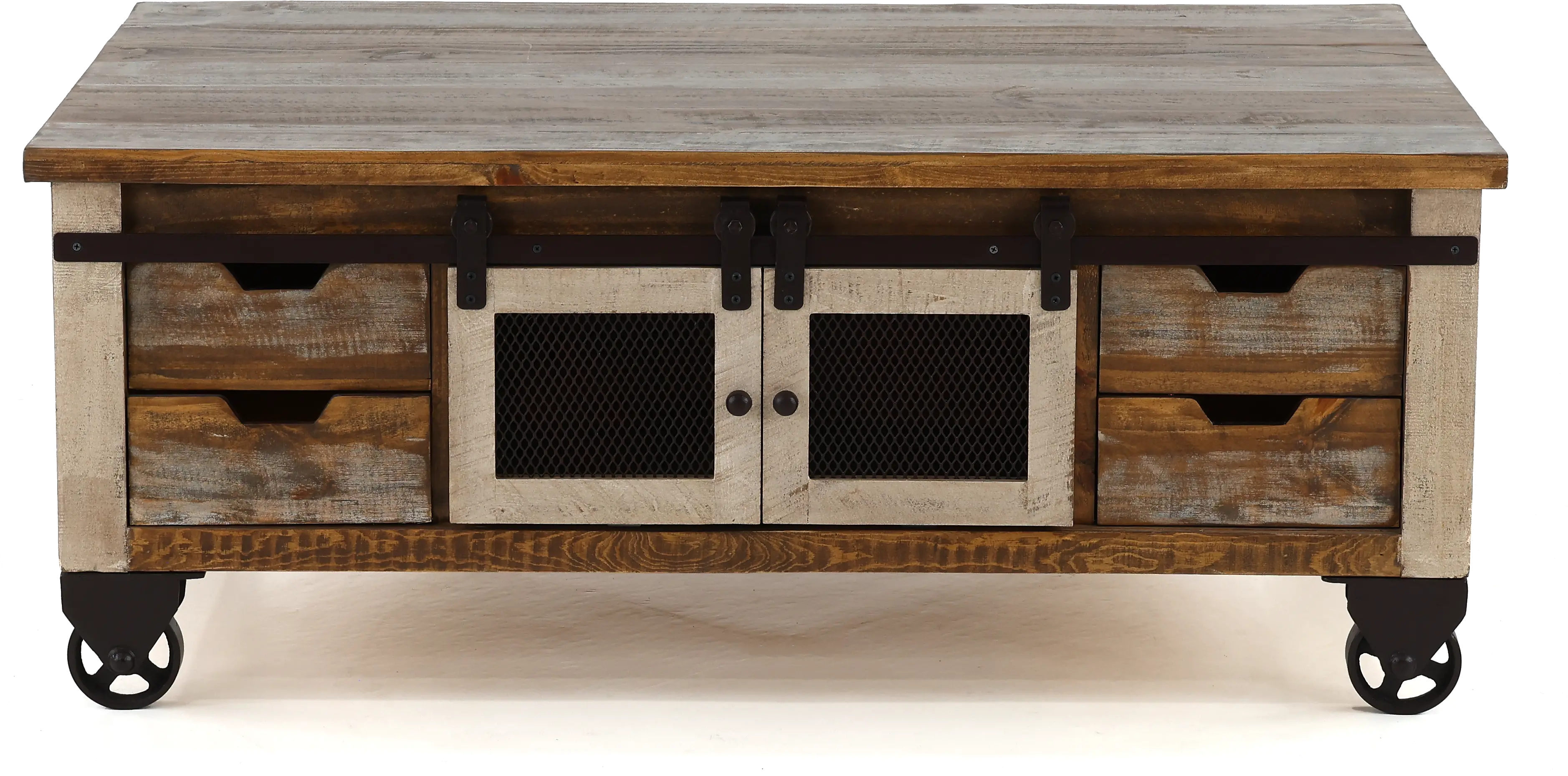 RC Willey - We are obsessed with this rustic trunk coffee table