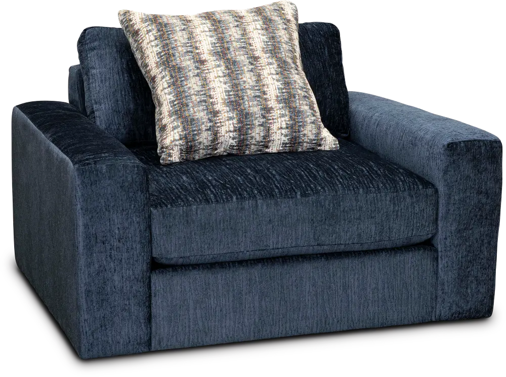 S003316XXX Contemporary Blue Swivel Chair - Link-1