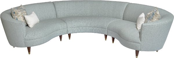 Cleo 3 Piece Curved Sectional Rc Willey Cleo 3 Piece Curved Sectional Rc Willey, Modern White Curved Sectional Sofa