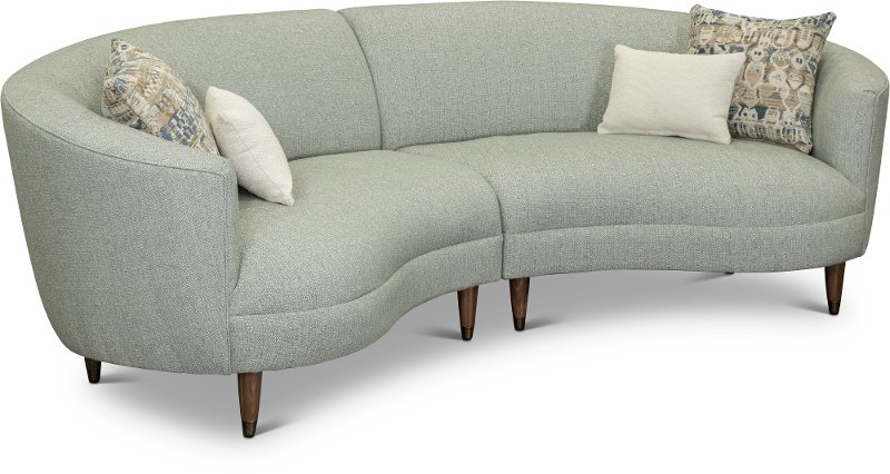 Curved Sectional Sofa Cleo Rc Willey, Round Chaise Lounge Sofa