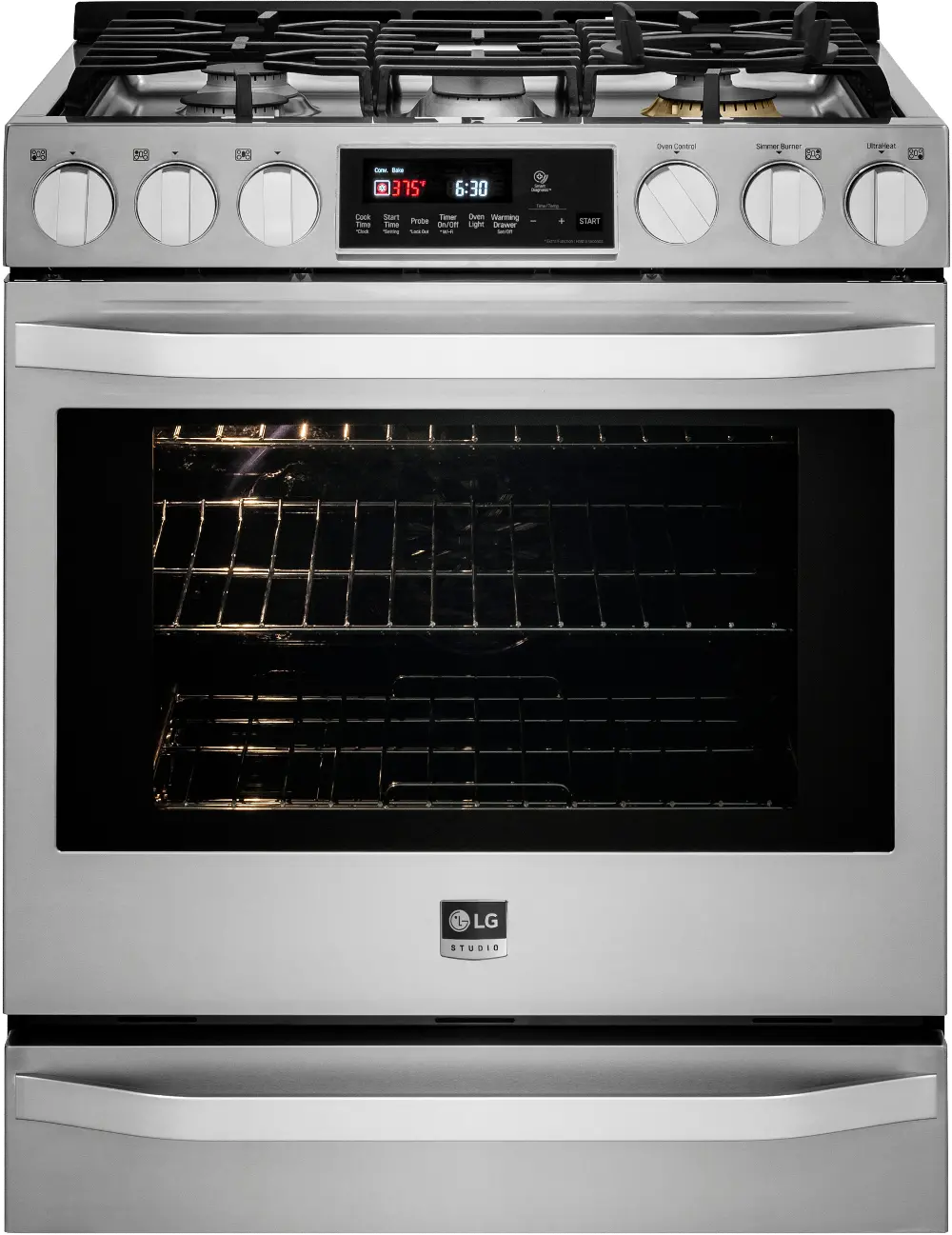 LSSG3017ST LG Studio 6.3 cu. ft. Gas Slide-in Smart Range with Convection Cooking-1