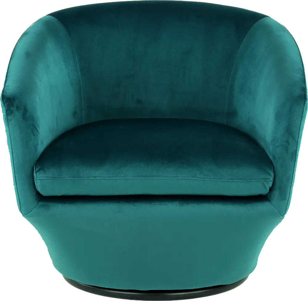 Jewel Velvet Emerald Swivel Accent Chair-1