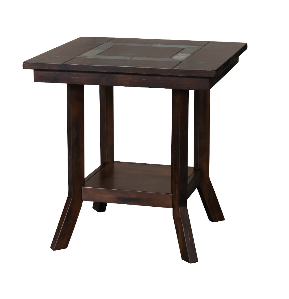Santa Fe Mahogany Square End Table